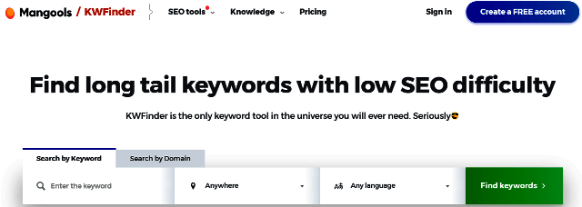 Long-tail keyword finder